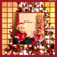 Photo Collage Elf On The Shelf