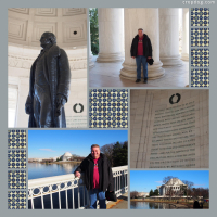 Photo Collage Jefferson Memorial