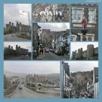 Photo Collage Conwy In Many Shades Of Grey