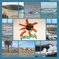 Photo Collage Lanzarote, Canary Islands