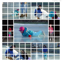 Photo Collage Winter Playtime