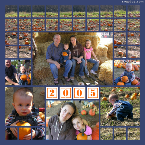 Photo Collage Pumpkin Patch