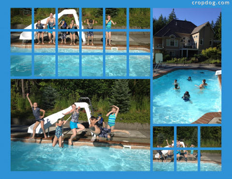 Photo Collage Pool Time