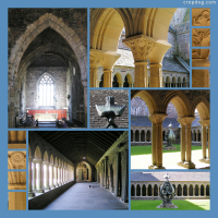 Photo Collage Inside Iona Abbey