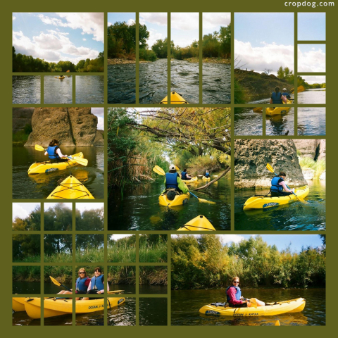 Photo Collage Kayaking The Verde River