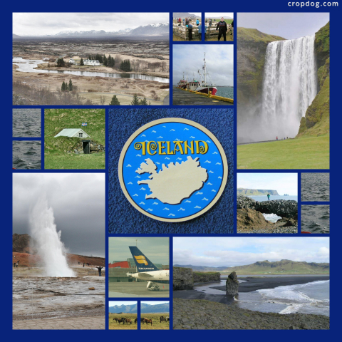 Photo Collage Images Of Iceland