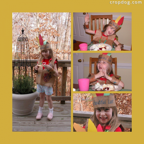 Photo Collage Kindergarten Thanksgiving