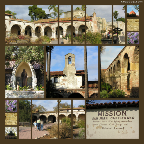 Photo Collage Mission San Juan Capistrano