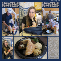 Photo Collage Dining In Morocco