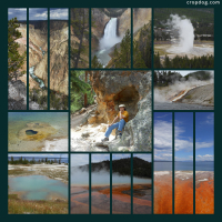 Photo Collage The Wonders Of Yellowstone