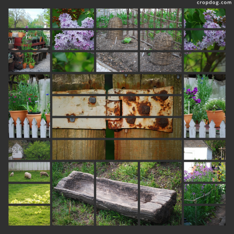 Photo Collage Colonial Garden