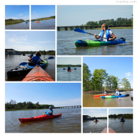 Photo Collage Kayaking In Williamsburg